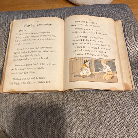 1930 School Reading Primer, Tom & Betty ,Color Illustrations, Early Chapter Book - Picture 11 of 16